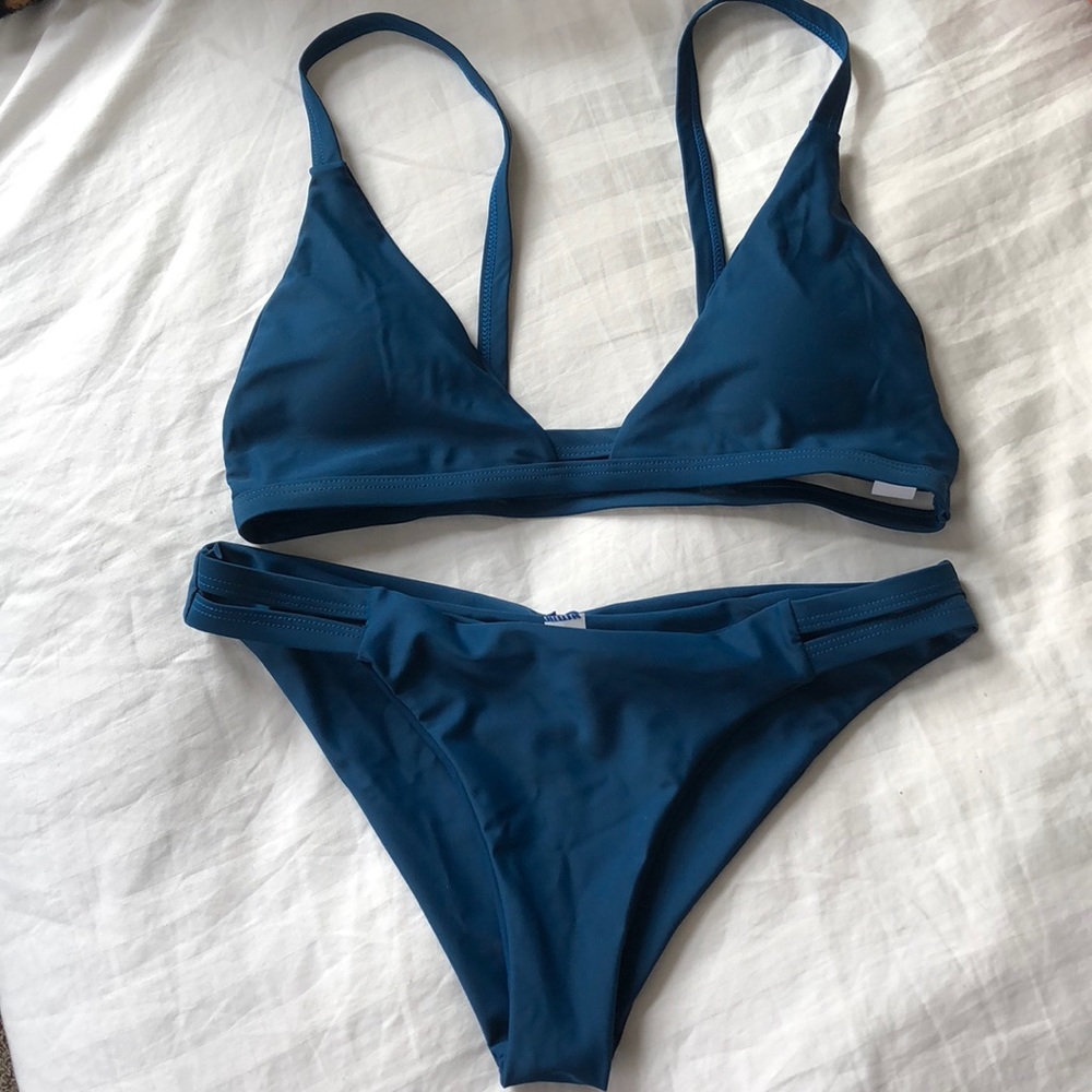 Deep Blue triangle bikini